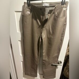Abercrombie brown leather pants